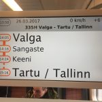Estonian Train Valga to Tallinn