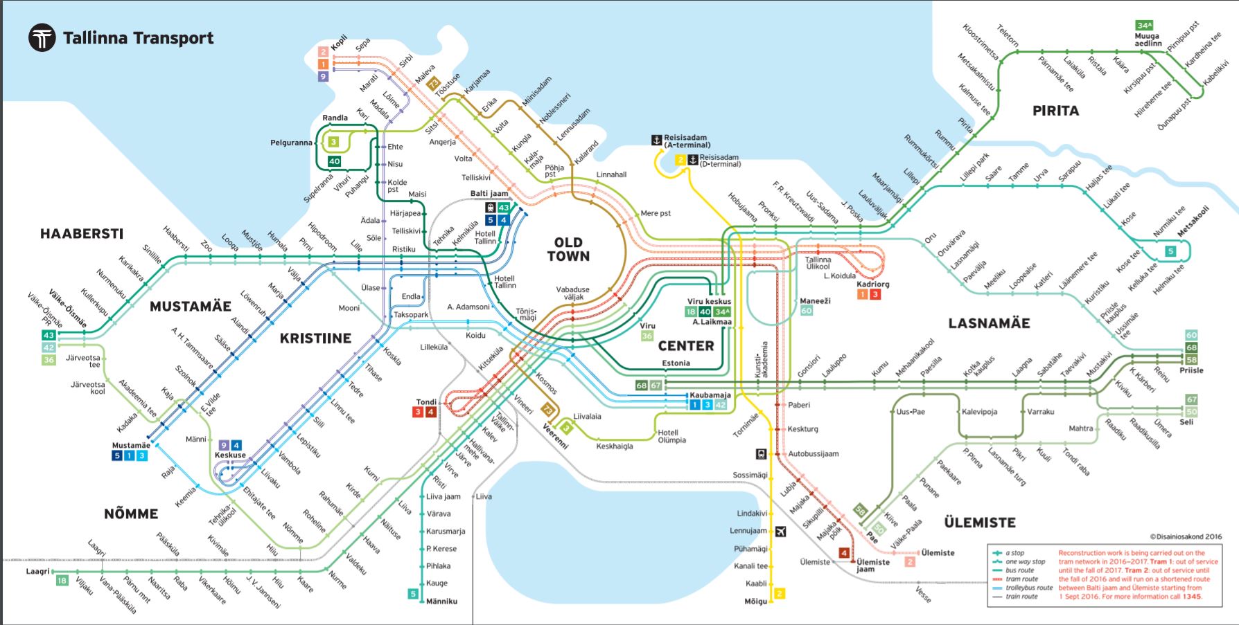 Tallinn Transport Map