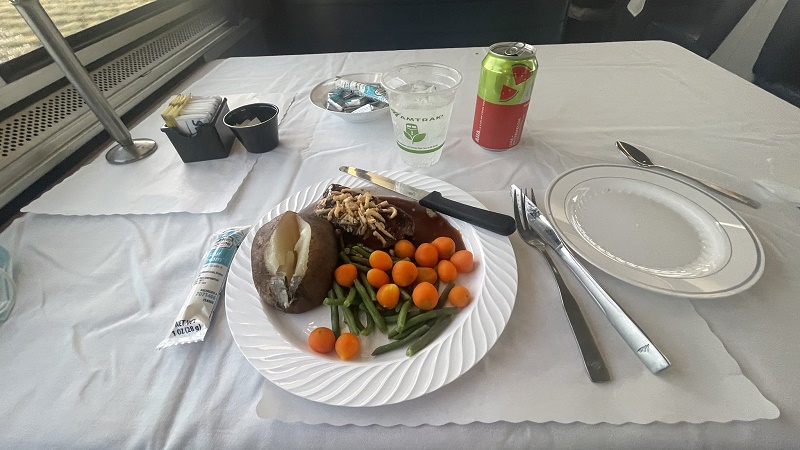 food amtrak train