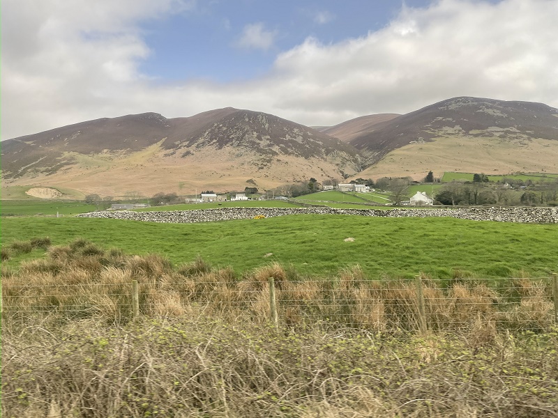 cumbrian coast line view mountains lake district