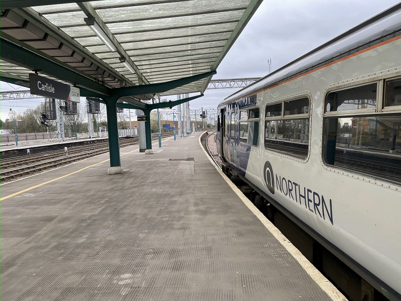 carlisle station northern train cumbrian coast line