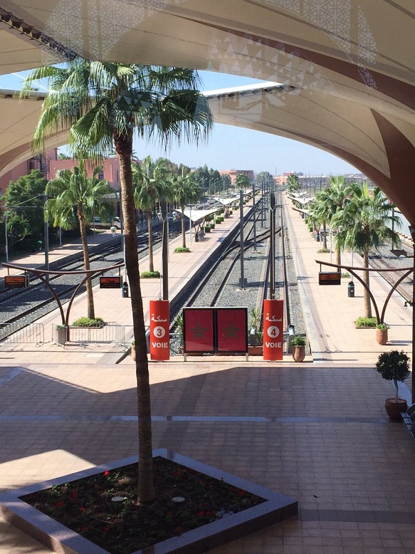 marrakech railway station morocco