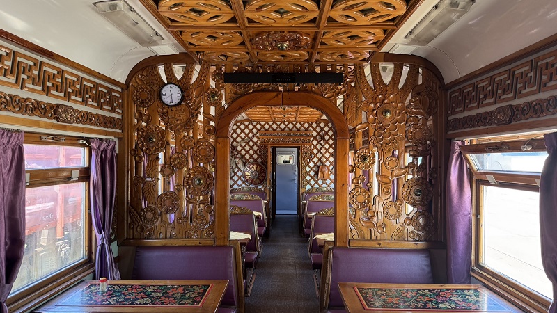 ulaanbaatar beijing train mongolian dining car