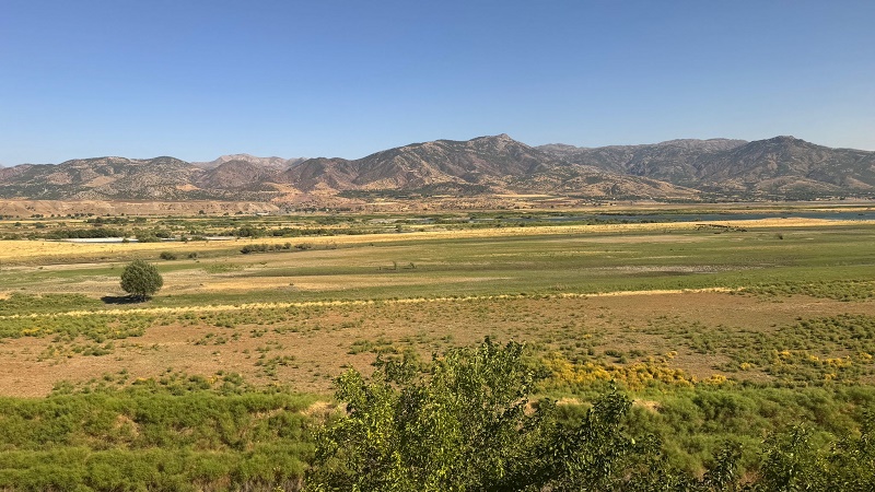 barren steppe mountain