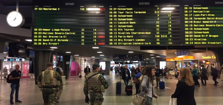 Brussels-South railway station train strike belgium