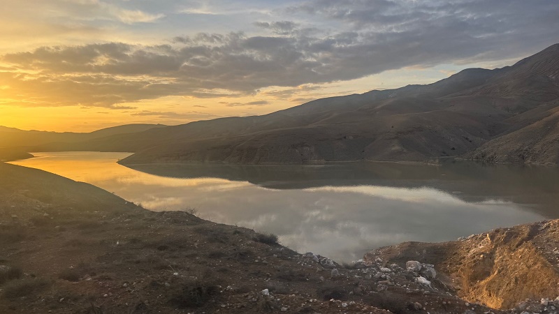 dogu express train sunset view