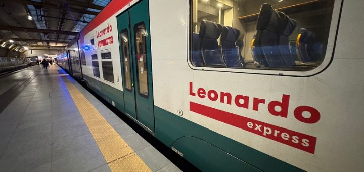 rome fiumicino airport train leonardo express