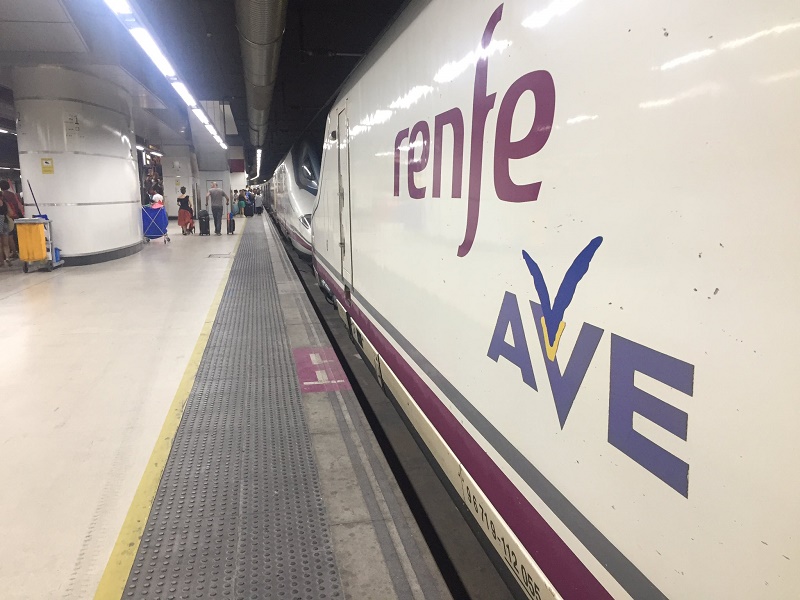 renfe AVE high-speed train barcelona sants