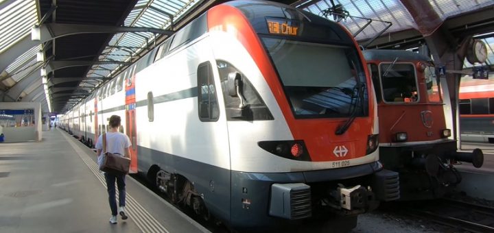 sbb interregio train zurich to chur