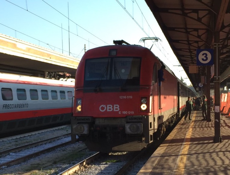 ÖBB eurocity train verona