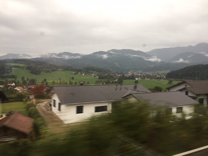 munich salzburg scenery view train