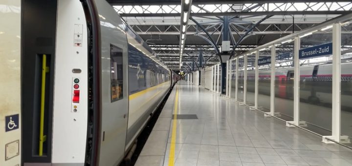 brussels south eurostar high-speed train