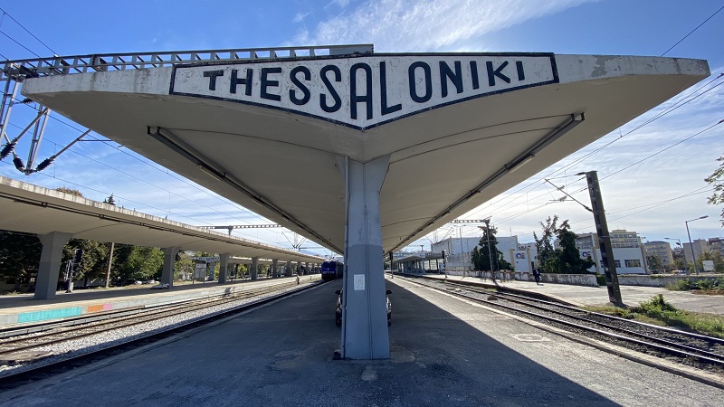thessaloniki railway station train uk greece