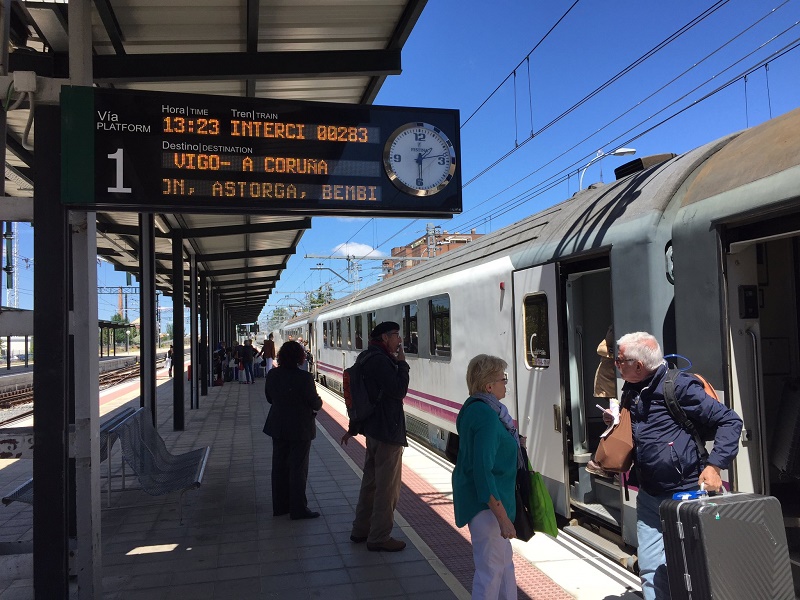 irun railway station train intercity vigo