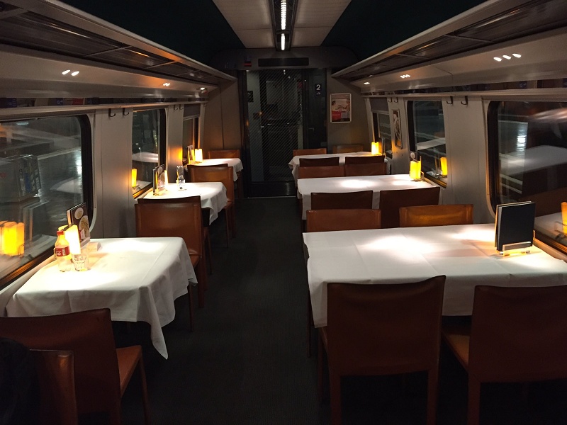 dining car simplon railway sbb swiss train