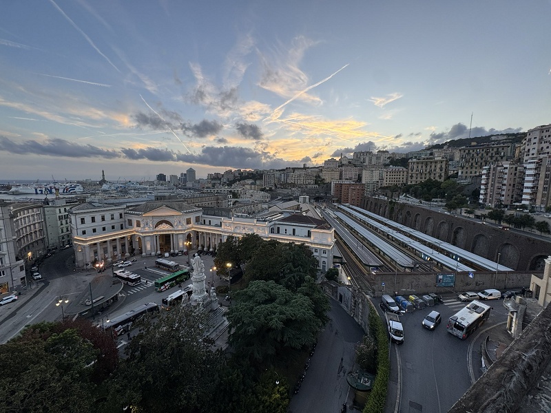 genoa railway station train travel italy france
