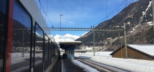 Göschenen station train zurich to milan